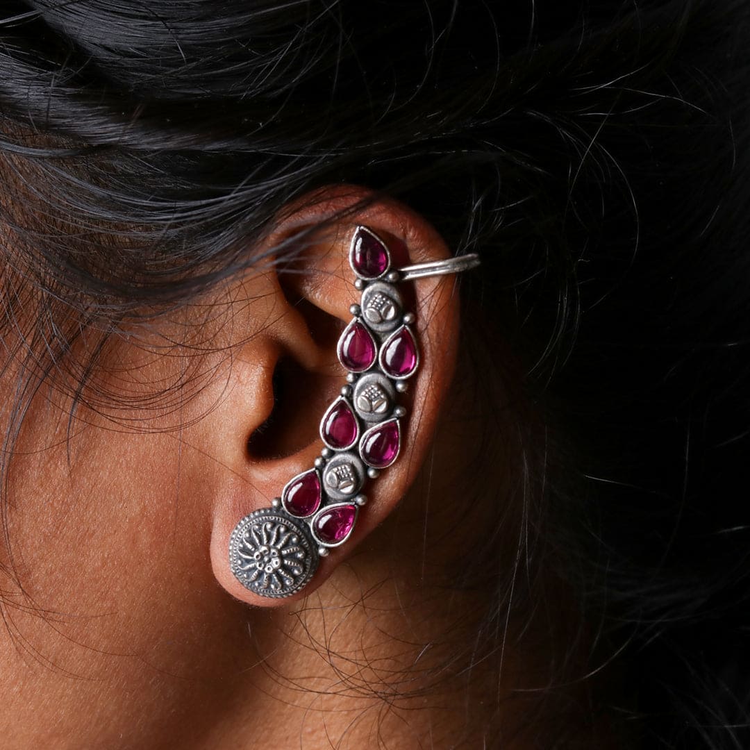 Silver earring-3