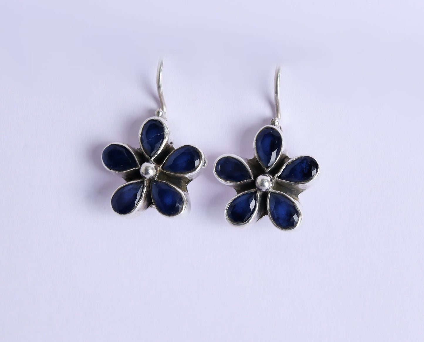 Hydro Blue Sapphire Hook Earrings-1
