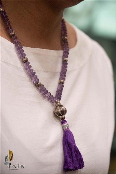 Amethyst Tassel Mala-1