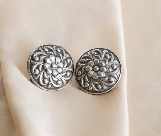 Carved Floral Studds-0
