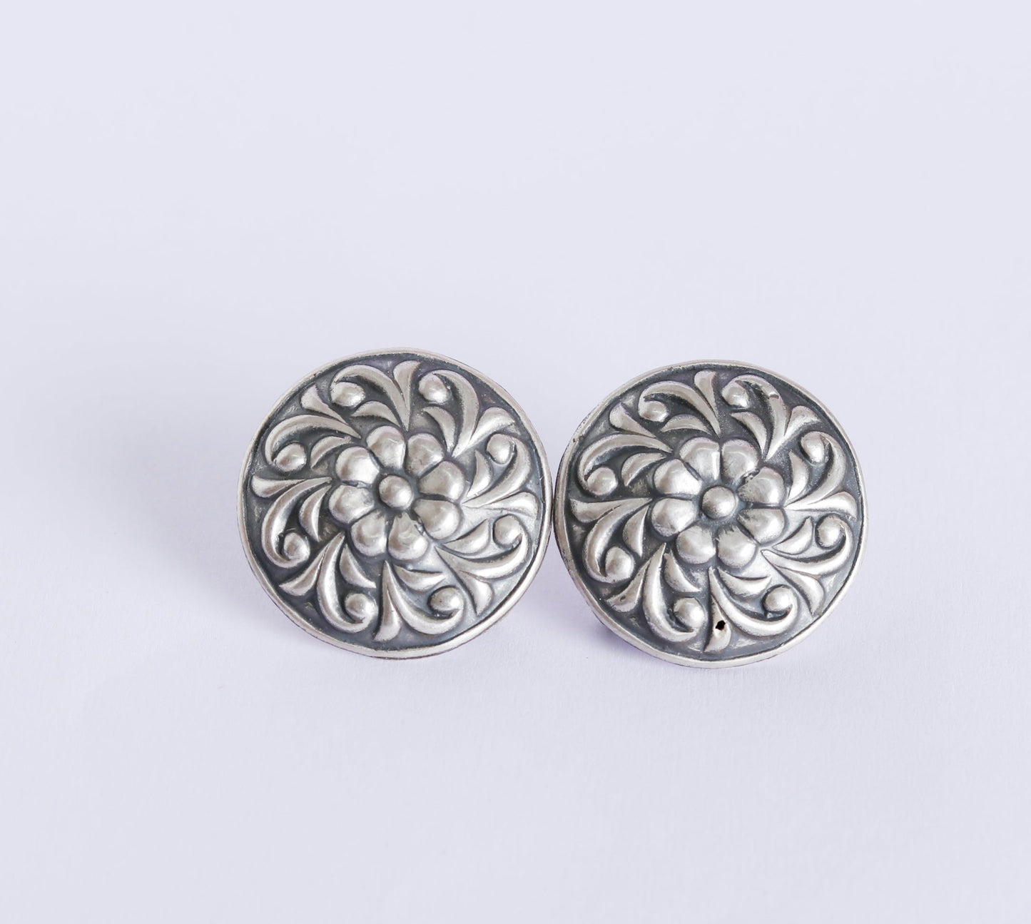 Carved Floral Studds-2
