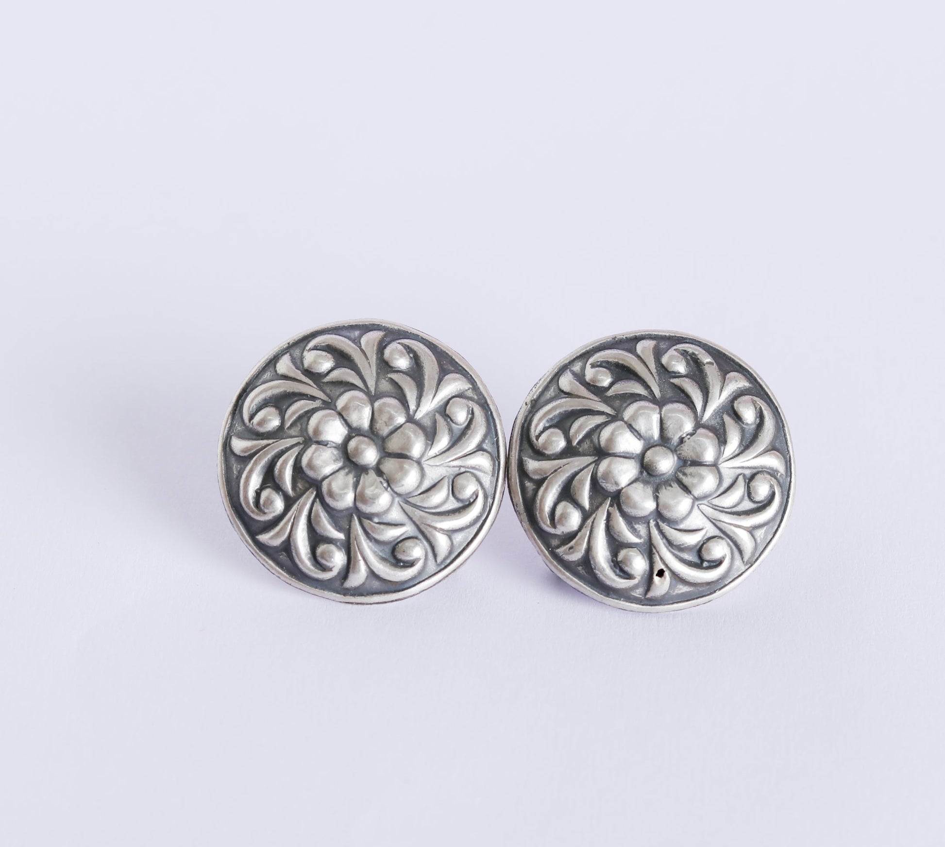 Carved Floral Studds-2