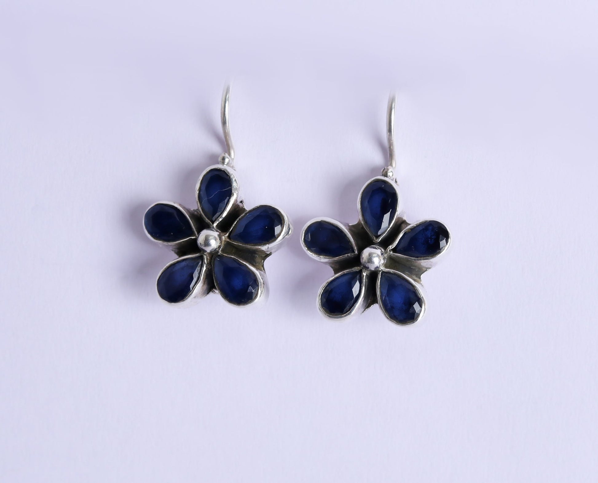 Hydro Blue Sapphire Hook Earrings-1