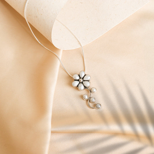 Floral Pearl Pendant-0
